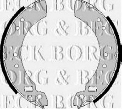 BORG & BECK bbs6158 -  Комплект тормозных колодок